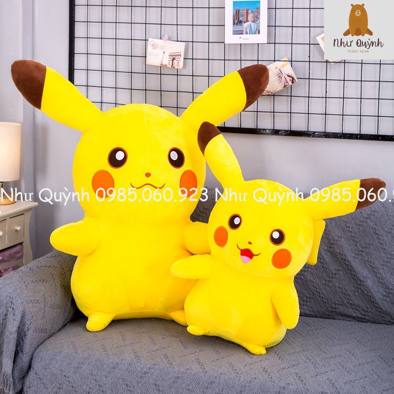 [HÀNG NHẬP KHẨU] GẤU BÔNG PIKACHU-GỐI ÔM PIKACHU-THÚ NHỒI BÔNG PIKACHU CAO CÂP