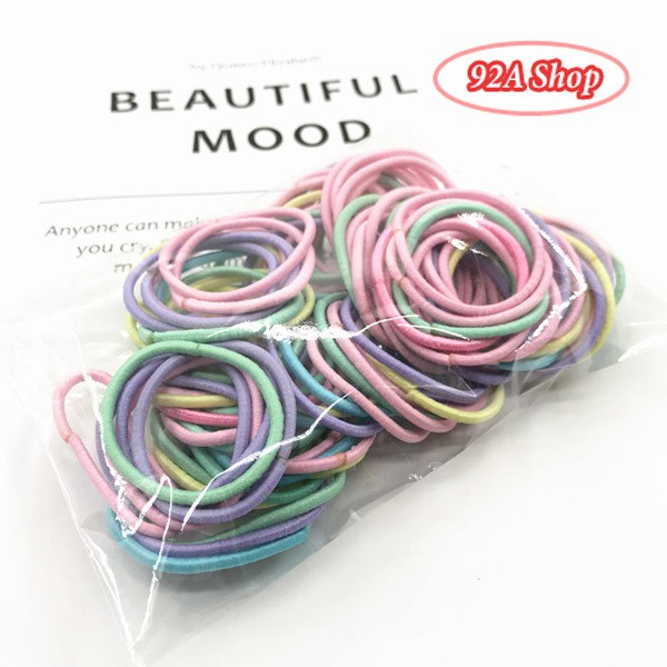 100 CHUN BUỘC TÓC TRỘN MẦU SIÊU TIẾT KIỆM