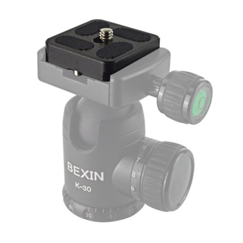 Tấm Tháo Lắp Nhanh Bằng Hợp Kim Nhôm PU40 w / B0 J0 Cho Chân Máy Ảnh Gimbal Đầu Bi 10mm