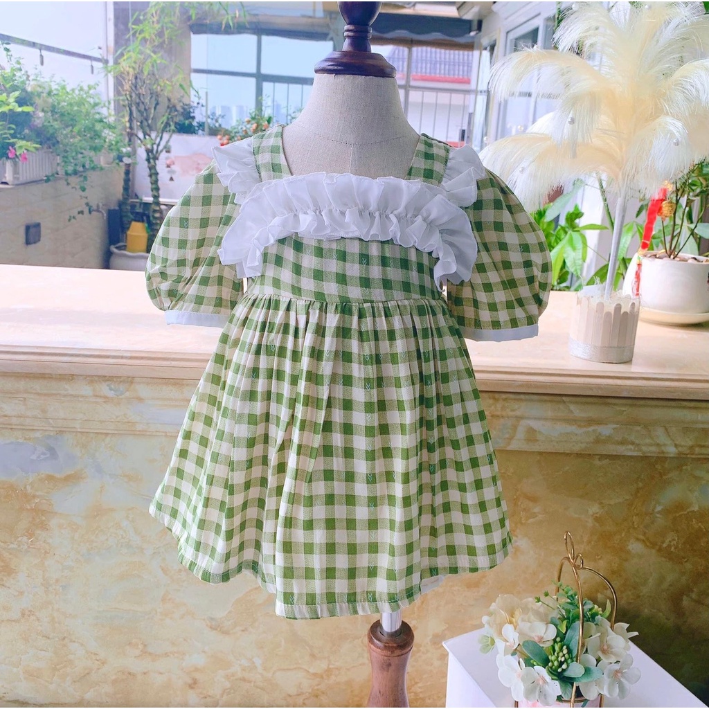 Đầm Bé gái  BABYSTORE88 - Váy Bé Gái - Đầm Công Chúa Hàng Thiết Kế VNXK v70