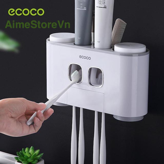 Hộp Đựng Kem Đánh Răng, Bàn Chải Đánh Răng Treo Tường ECOCO -Giá tốt tại AimeStore