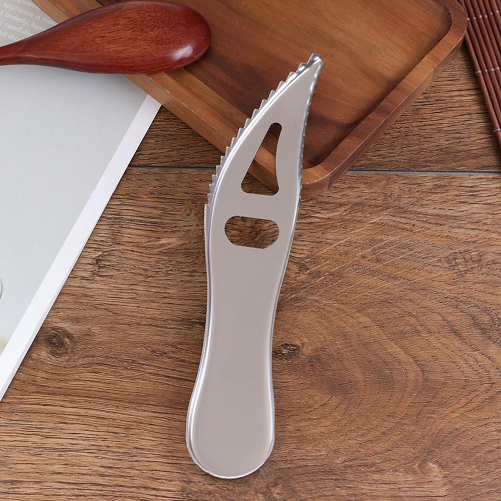 Bộ 1 / 3 Dụng Cụ Mở Nắp Chai Lọ Hình Vảy Cá Bằng Thép Không Gỉ