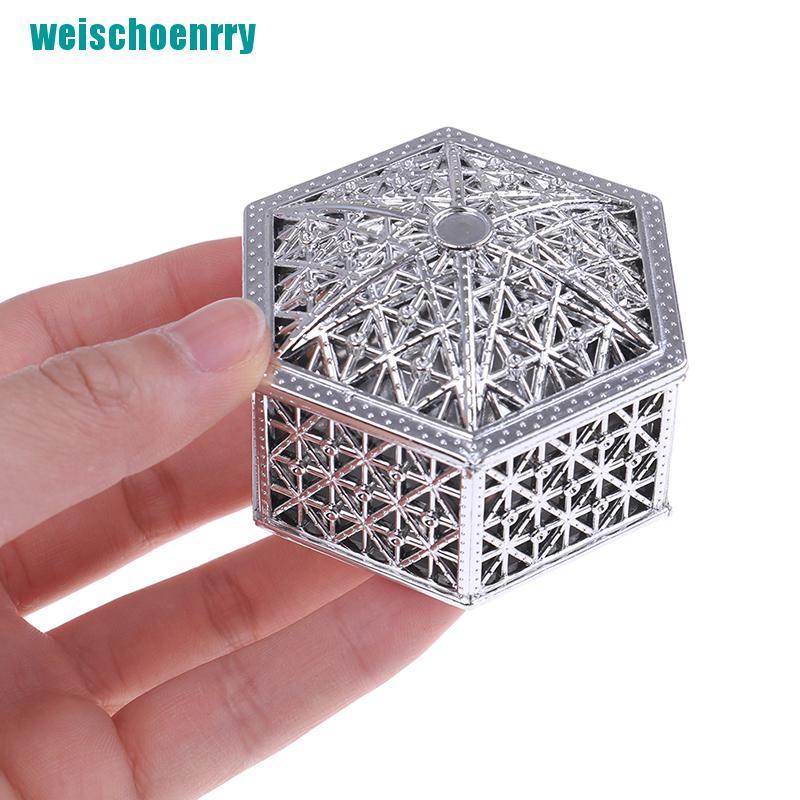 Rér●Hộp Nhựa Đựng Kẹo Hình Lục Giác Phong Cách vintage