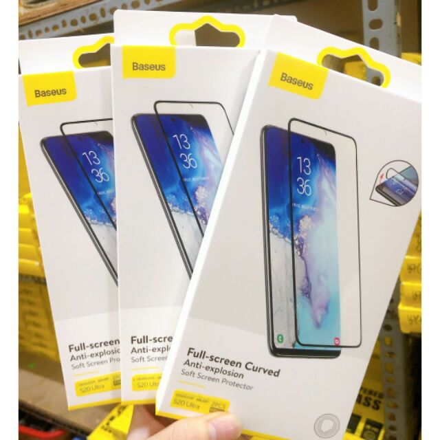 S20 Ultra - Bộ 2 dán full Baseus Galaxy S20 Ultra- tặng phụ kiện dán