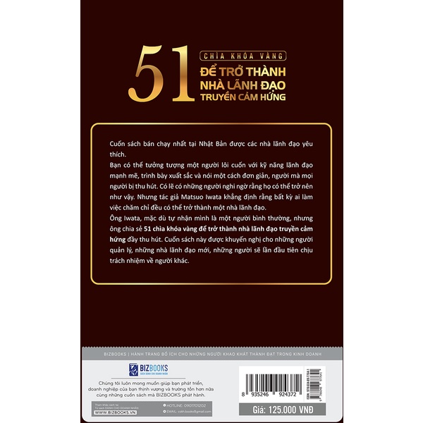 Sách - 51 Chìa khóa vàng để trở thành nhà lãnh đạo truyền cảm hứng - BizBooks