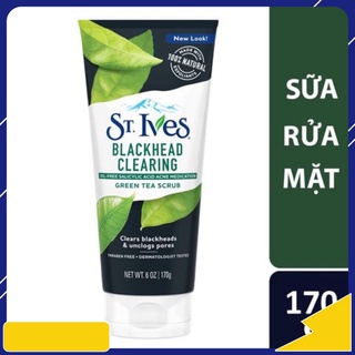 Sữa rửa mặt tẩy tế bào chết ngừa mụn St.Ives Trà Xanh 170g windy