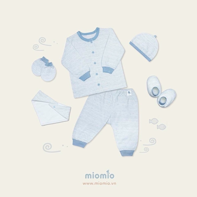 Bộ sơ sinh Miomio dài tay cotton mỏng [ CHÍNH HÃNG Mio Việt Nam ]