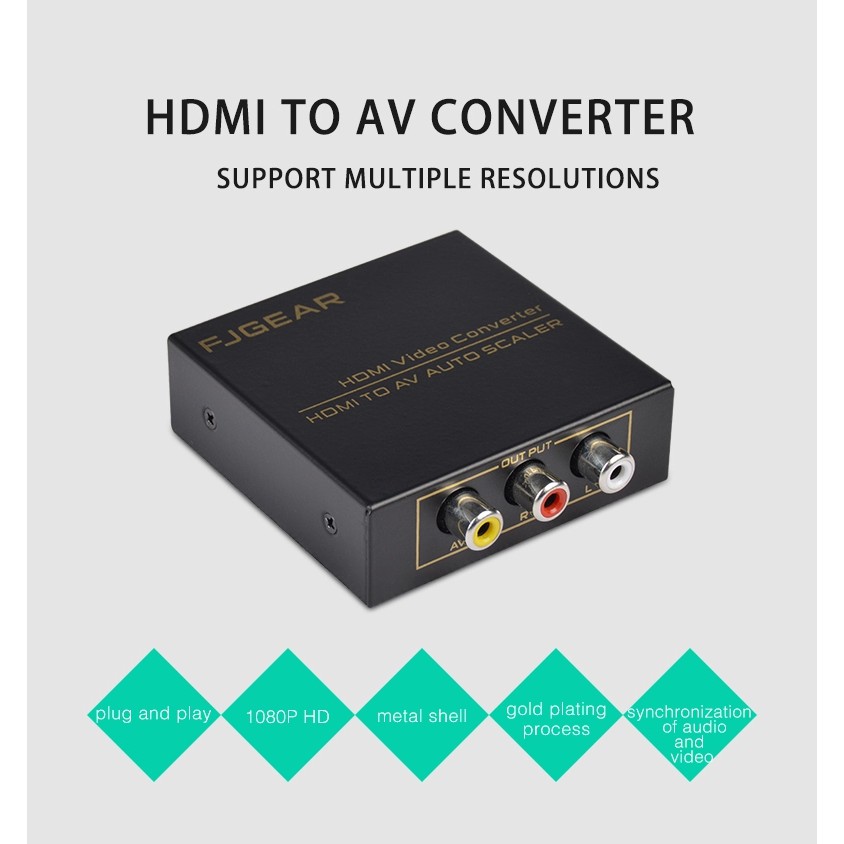Bộ chuyển HDMI sang AV Audio Video Convert FJ-HA1308
