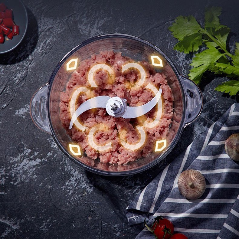 Máy xay thịt Bear QSJ-C03T5, máy xay thực phẩm đa năng, công suất 300W - Bảo hành chính hãng 6 tháng