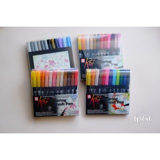 [ARBAT] Bút lông màu Sakura Koi Coloring Brush Pen - Set 12/24/48