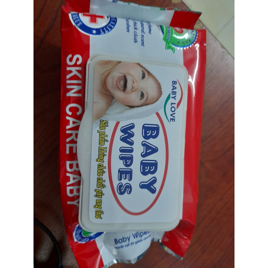 [Giảm giá] Khăn giấy ướt BABY WIPES 80 tờ an toàn cho bé