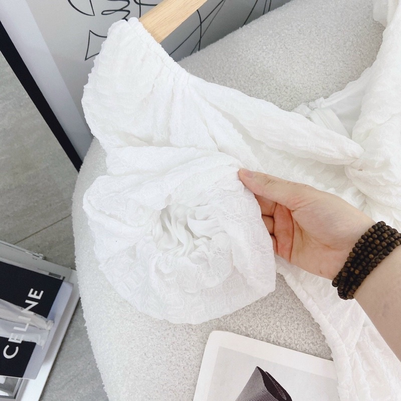 ĐẦM MIDI BODY TRẮNG XỐP KHOÉT NGỰC XOẮN sp000143