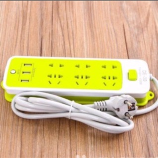 Ổ cắm đa năng usb xanh