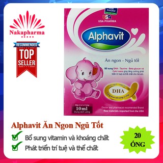 Alphavit Ăn Ngon Ngủ Tốt | Giúp bổ sung vitamin và khoáng chất, phát triển trí tuệ và thể chất cho bé Anphavit