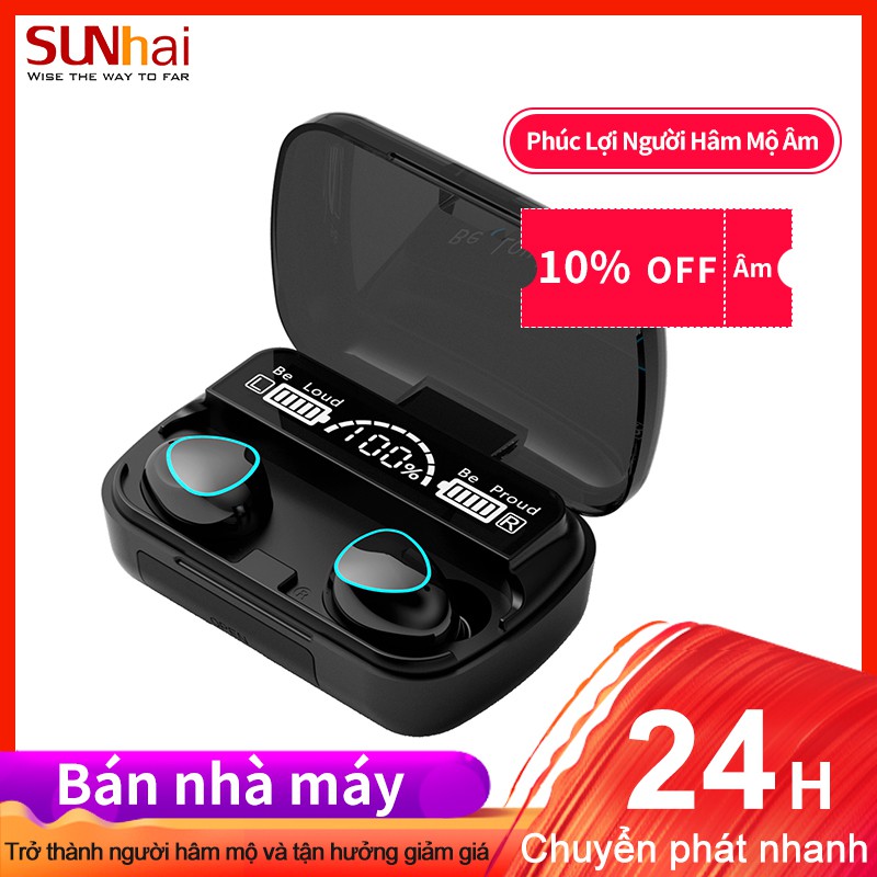 Tai nghe Bluetooth M10 sử dụng 2 tai 5.1TWS không dây phong cách thể thao cao cấp không thấm nước | BigBuy360 - bigbuy360.vn