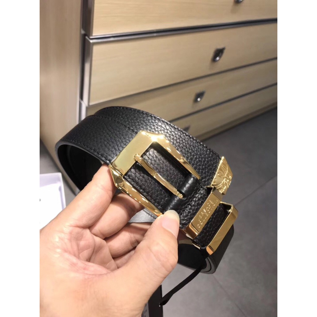 Thắt lưng versace Belt Couple Genuine Leather Luxury Waist Strap Jeans Pants Pin Buckle Waistband 329