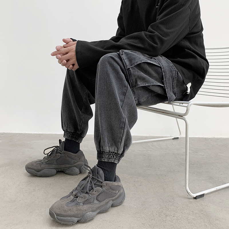 Quần Jeans Dây Rút Phong Cách Hàn Quốc Cho Nam (S-3Xl)