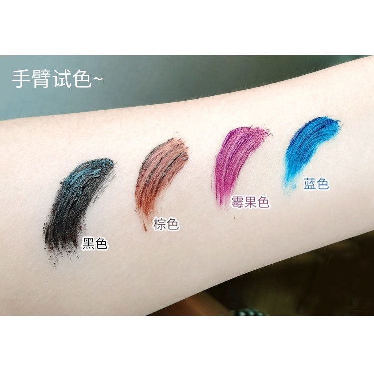 Mascara chống thấm nước lâu trôi nhiều màu tùy chọn trang điểm thời trang