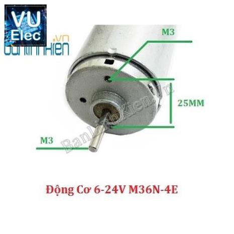 Động Cơ 6-24V M36N-4E Động Cơ Chế Quạt, Máy Khoan Tay