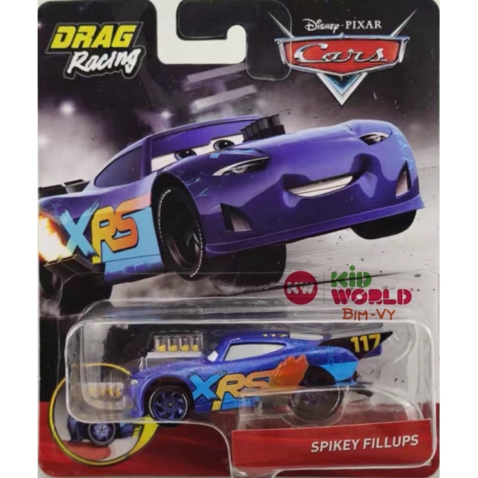 Xe mô hình Disney Cars Mcqueen Spikey Fillups GFV33 993532-P. Tỷ lệ 1:55.