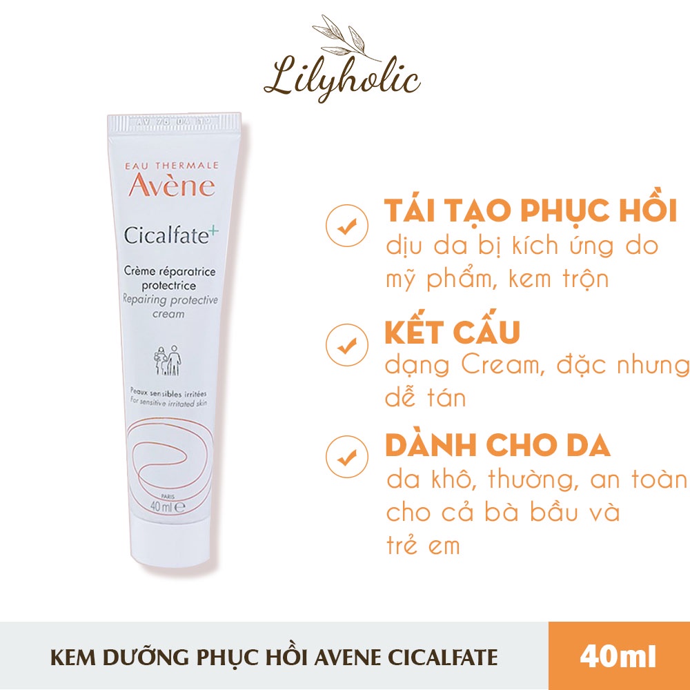 Kem Dưỡng tái tạo hồi phục da Avene Cicalfate Repair Cream