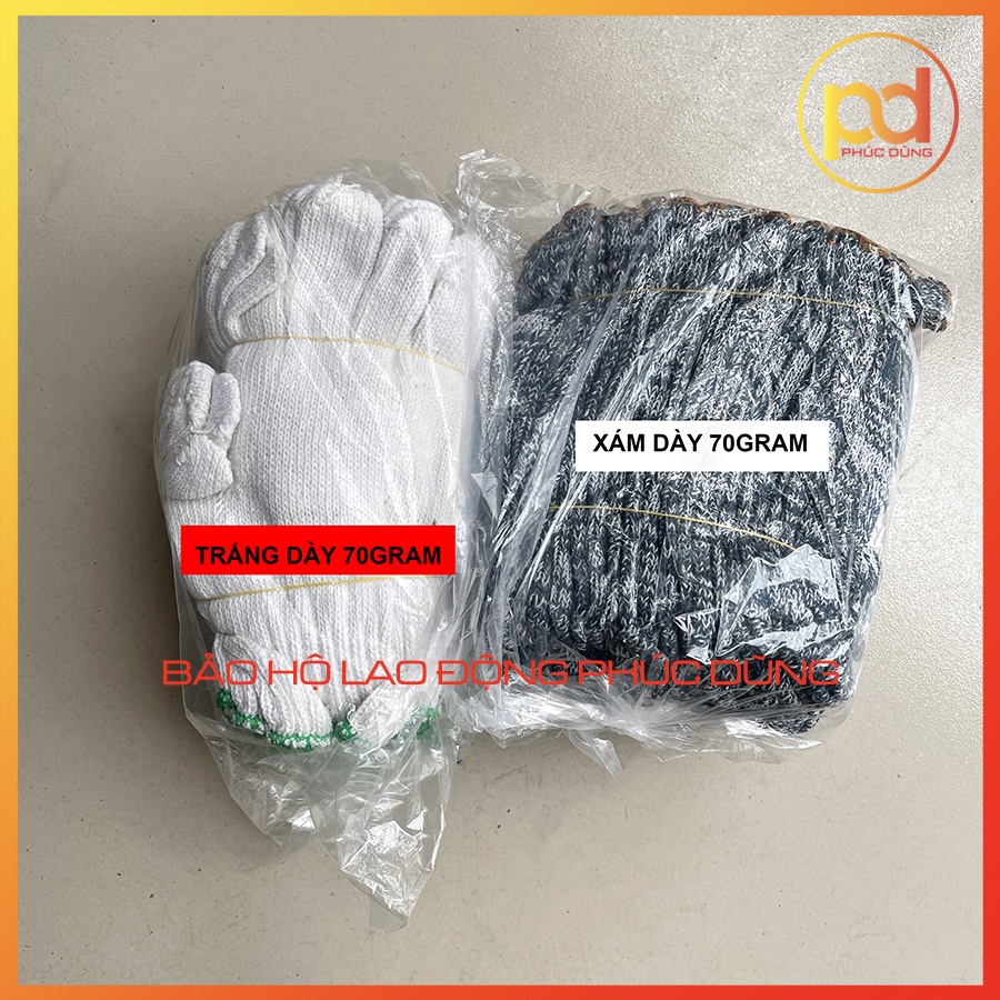 10 cặp găng tay bảo hộ làm vườn, chất liệu vải sợi polyester dệt bền bỉ đủ màu sắc tiết kiệm giá rẻ