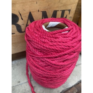 Dây thừng cotton macrame màu HỒNG SEN 5mm