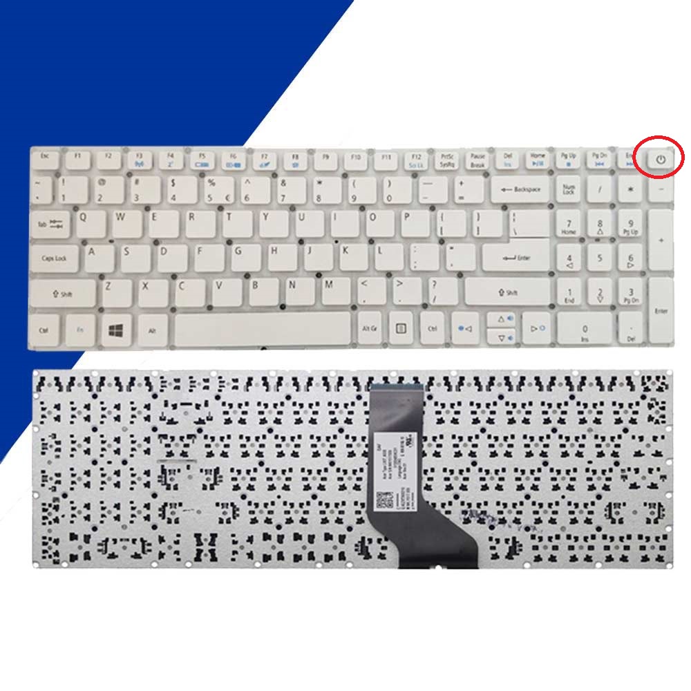 Bàn phím ACER Aspire E5-573, E5-575, E5-722, F5-571 Màu trắng