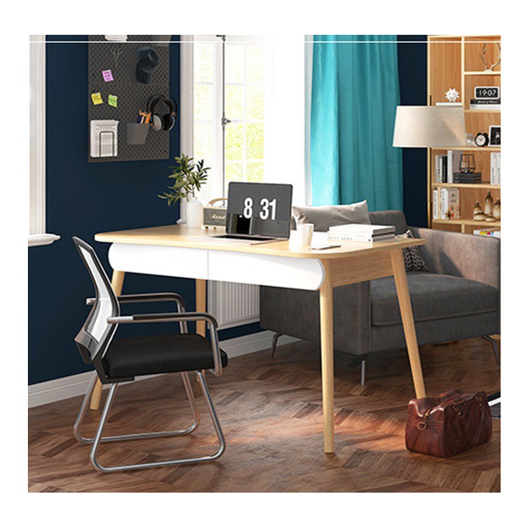 💥Ảnh thật💥 Bàn làm việc giá rẻ dài 1m có 2 ngăn kéo, bàn làm việc đẹp BGA016 | BigBuy360 - bigbuy360.vn