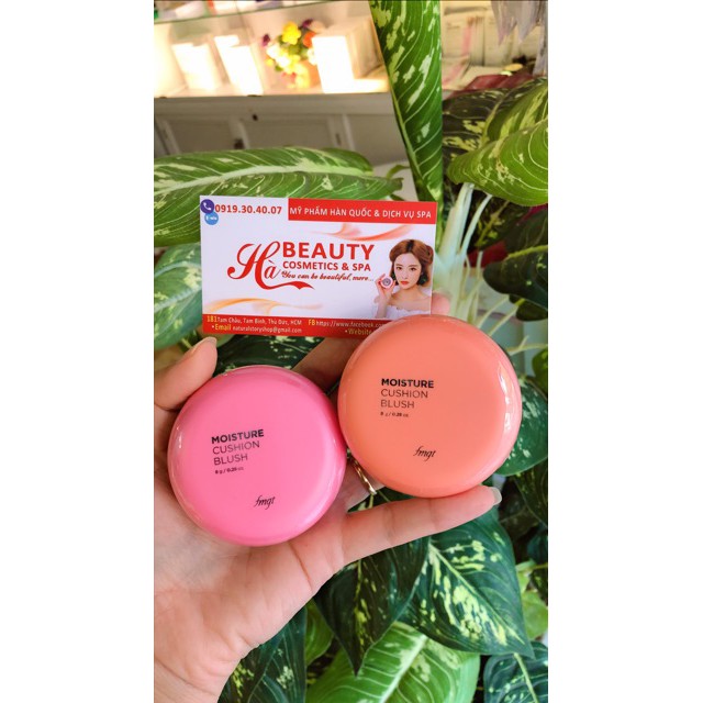 Má hồng dạng nước trang điểm dưỡng da siêu mịn nâng tông sáng tự nhiên Hàn Quốc The Face Shop Moisture Cushion Blush 8g | BigBuy360 - bigbuy360.vn