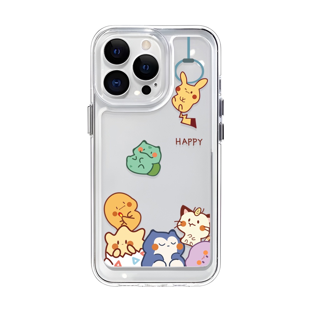 Ốp Điện Thoại Trong Suốt In Hình pikachu Cho iphone 14 Plus 11 13promax 12 7Plus X XS Max