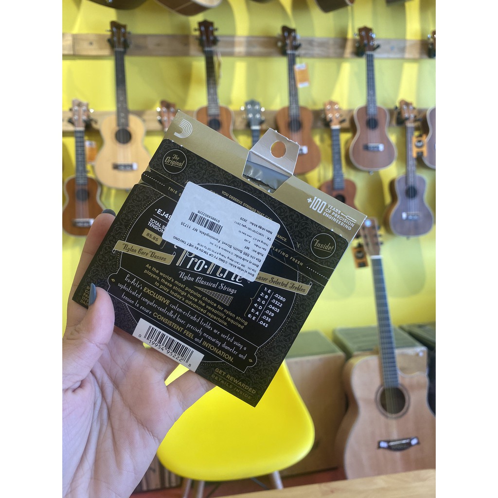 Dây đàn guitar classic (chất lượng giá rẻ) D’Addario - EJ49   - Hero Guitar Đà Nẵng