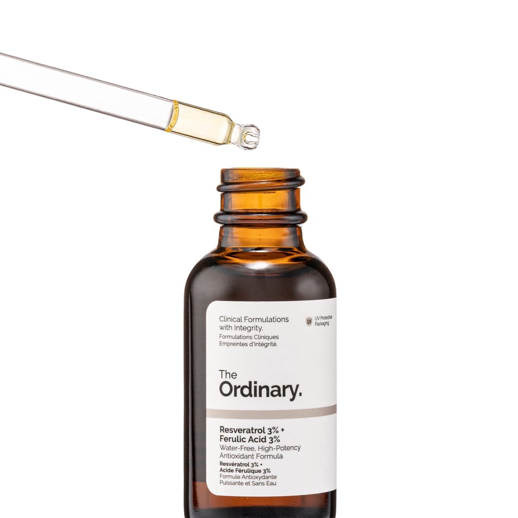 Serum The Ordinary Resveratrol 3% + Ferulic Acid 3%  Tinh chất chống oxy hóa và lão hóa