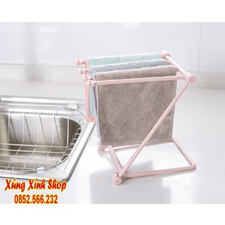 Kê treo khăn, úp cốc đa năng