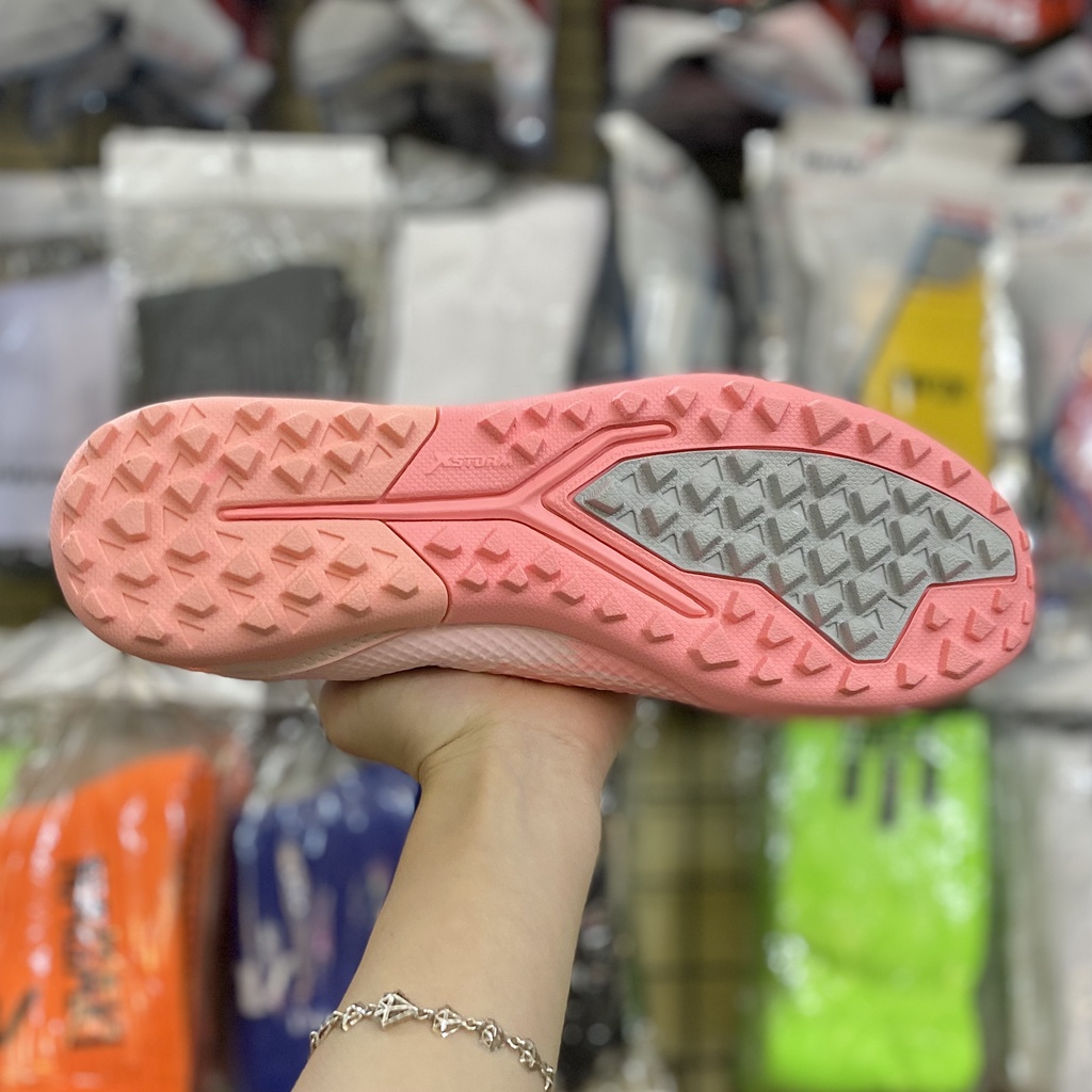 Giày đá bóng nam X Faster Monster Hồng, giày đá banh thể thao cỏ nhân tạo nhẹ mềm - 2EVSHOP