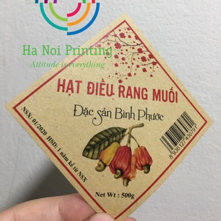 Combo 300 tem dán hạt điều quà tết