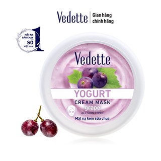 MẶT NẠ KEM SỮA CHUA VEDETTE YOGURT CREAM MASK NHO 120G (HŨ)