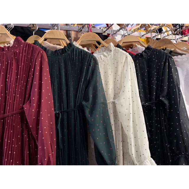 ⚡️FLASH SALE⚡️-VÁY MAXI CHẤM BI KÈM DÂY BUỘC EO HÀNG QUẢNG CHÂU L1 | WebRaoVat - webraovat.net.vn