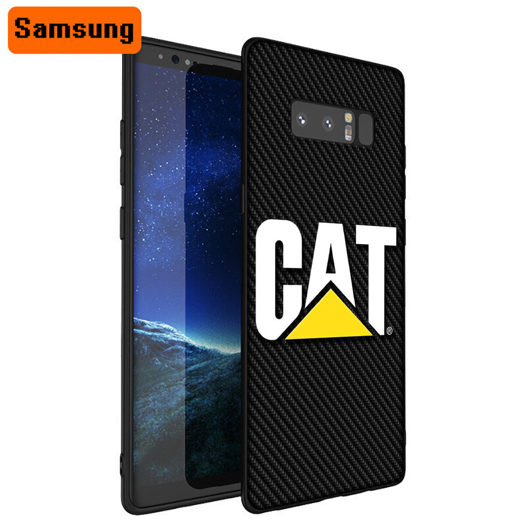 Ốp Điện Thoại Silicon Mềm Đen Hình Logo Cat Caterpillar Xc47 Cho Samsung S10e S20 Fe Ultra S10 Lite Plus