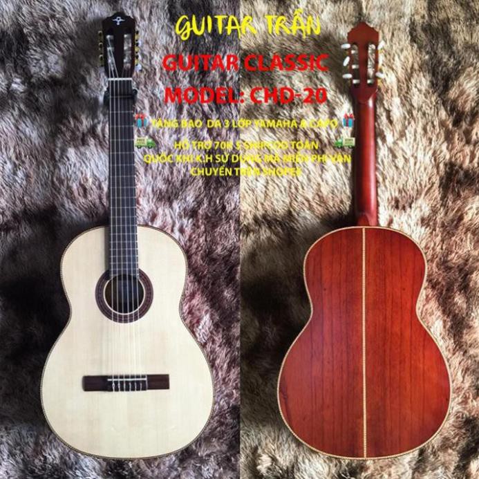 [Trợ Ship 70k] | ĐÀN GUITAR CLASSIC | MODEL: CHD-20 | HÃNG GUITAR TRẦN NỔI TIẾNG