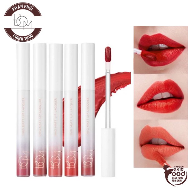 Son Kem Lì Mịn Mượt, Nhẹ Môi B.O.M OMG Matt Lip Lacquer 4g