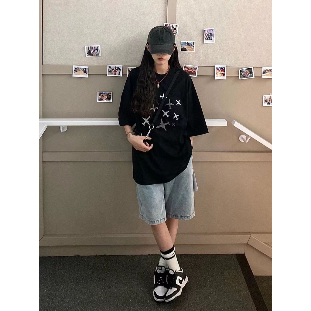 NRVP Áo Thun Cổ Tròn Oversize Thời Trang Hàn Quốc 2022 Cho Nữ