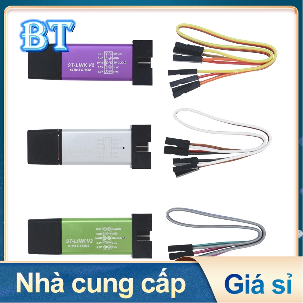 Mạch Lập Trình ST-Link V2 STM8 STM32 3 Pin Dupont Chất Lượng Cao