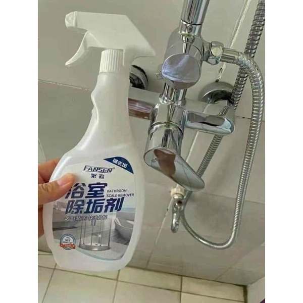 Dung dịch tẩy rửa nhà tắm, vòi inox, cặn canxi nhà tắm Fansen 500ML 4.8