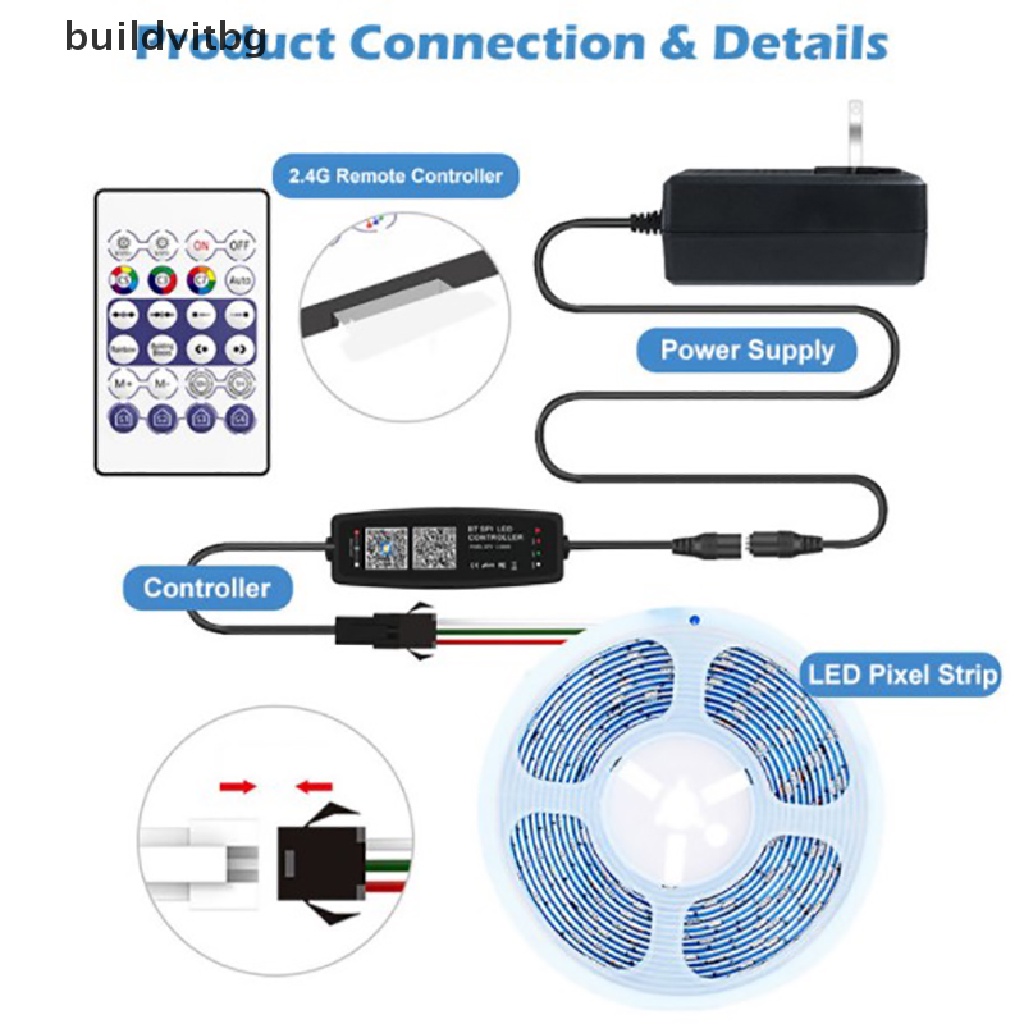 Bộ Điều Khiển Bluetooth WS2812B Cho Dây Đèn LED USB