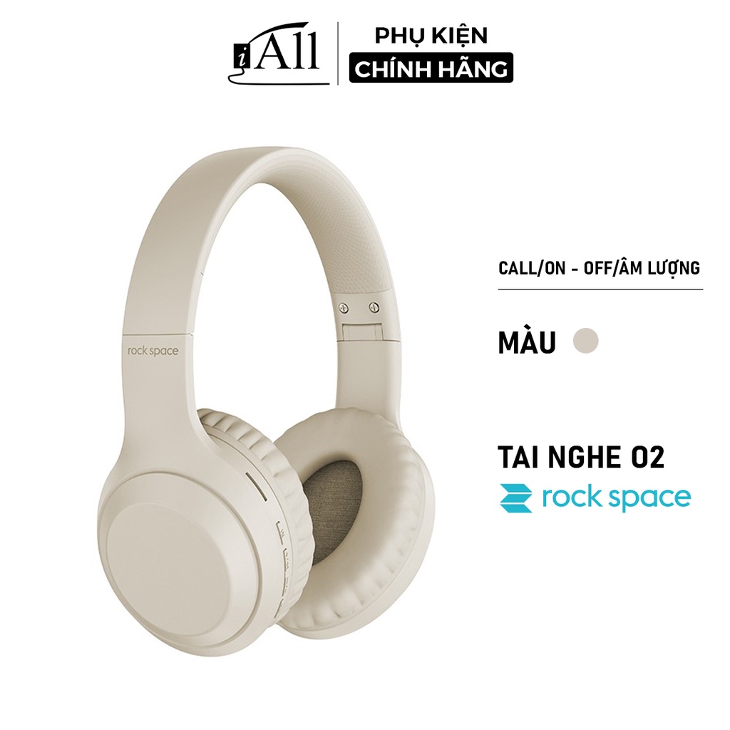 Tai nghe chụp tai bluetooth headphone chống ồn Rockspace O2 chơi game, nghe nhạc - iAll Store