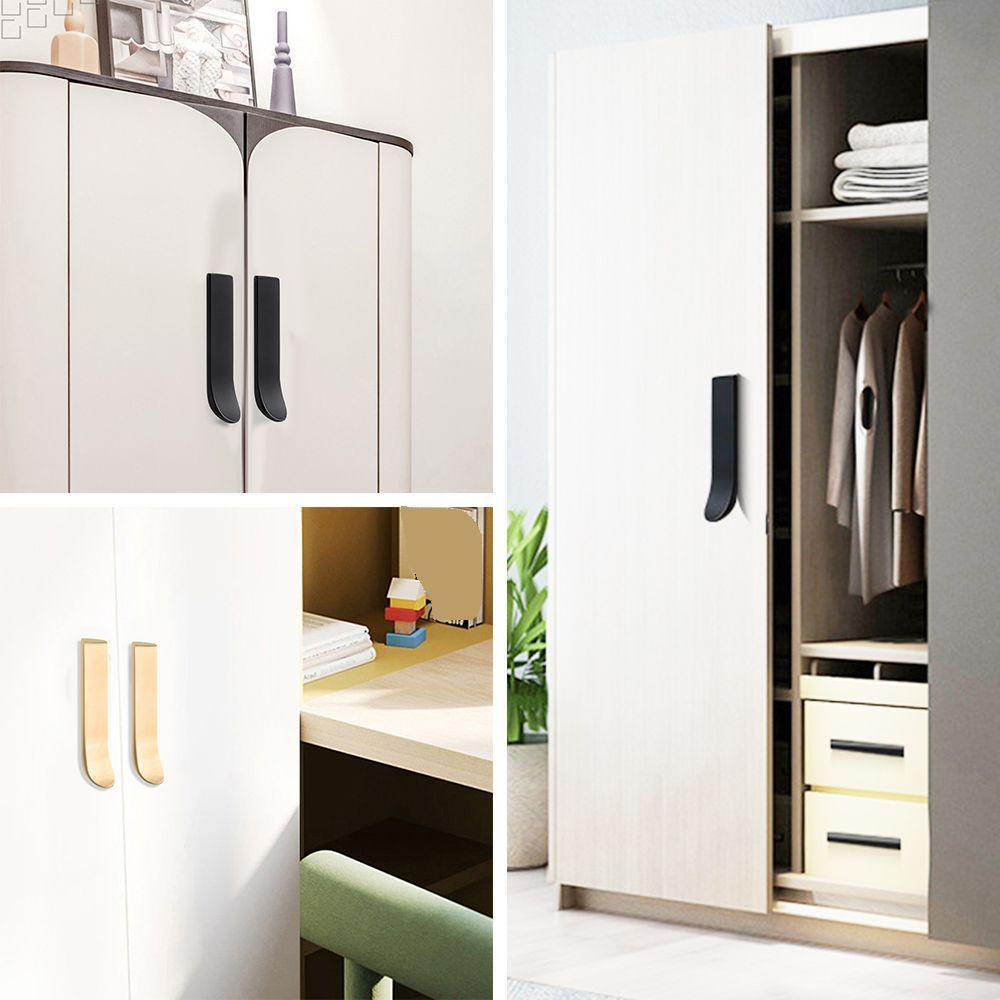 PINEVN Tay Nắm Cửa Tủ Bếp Dạng Cong Bằng Hợp Kim Kẽm