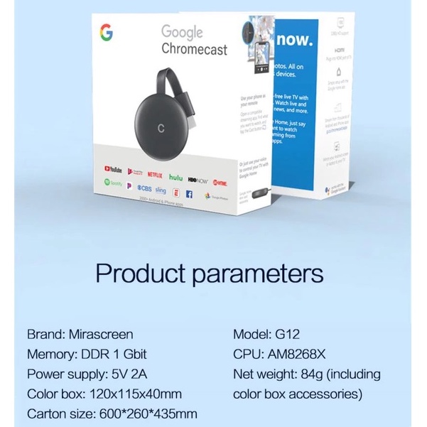 Bộ thu tín hiệu HDMI 4K không dây Google Chrome G2 chuyên dụng