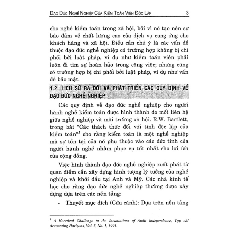 Sách - Đạo Đức Nghề Nghiệp Của Kiểm Toán Viên Độc Lập