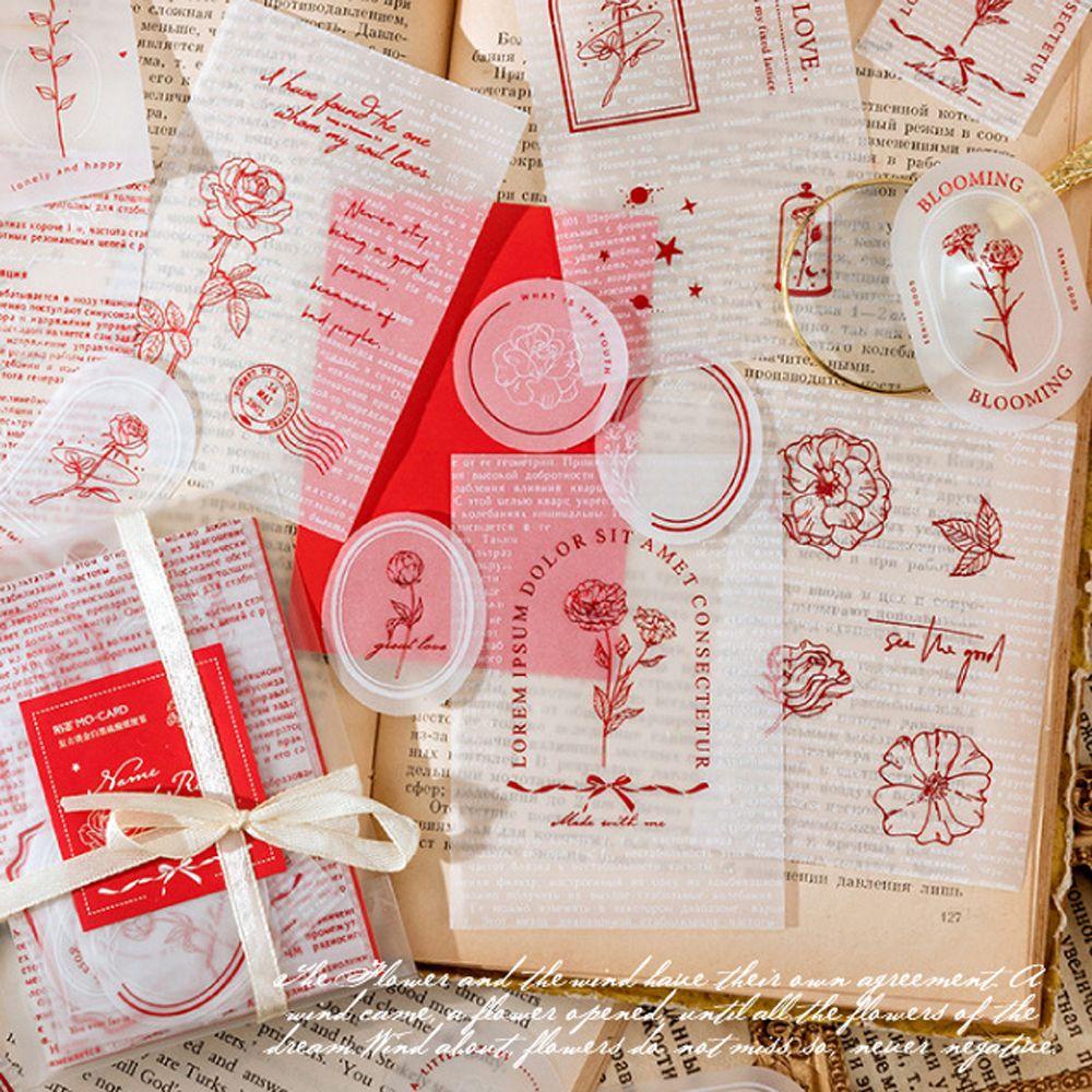 Lloyd Bưu Thiếp Bằng Giấy Trong Mờ Họa Tiết Chữ Tiếng Anh Và Bướm Phong Cách Ins Sáng Tạo